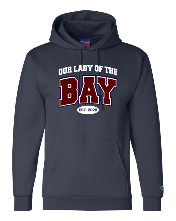 M&O Soft Style Hoodie Our Lady of the Bay - Image 3